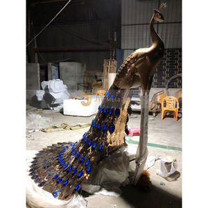 J251 Professional Manufacture Handmade <b>Animal</b> Metal Sculpture Outdoor Decor <b>Abstract</b> Stainless Steel Sculpture Statue Custom - Product Image 6
