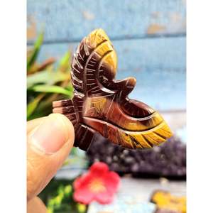 Exquise sculpture artisanale de phénix/aigle en pierre de jaspe Mookaite - Symbole de transformation et de vitalité - 2 pouces - UN - Product Image 1