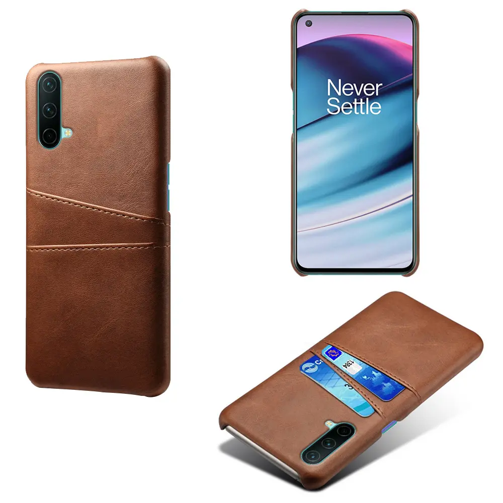 Cell Phone Accessories 2 Card Slots Leather Case For Oneplus Nord CE 5G Back Cover