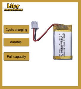 แบตเตอรี่ลิเธียมโพลิเมอร์<span class=keywords><strong>502035</strong></span>-2P 3.7V 900mAh ชาร์จไฟได้สำหรับลำโพงชุดหูฟังพร้อม XH2.54mm - Product Image 2