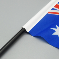 Drapeau personnalisé en gros, personnalisation sur mesure, Australie, mini-drapeau de bureau, drapeau de table de négociation, 14*21cm, polyester, drapeau de conférence