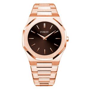 Foksy OEM/ODM Vente en gros Montre pour homme minimaliste avec cadran résistant à l'eau Personnalisez votre propre logo Mouvement japonais Fournisseur - Product Image 6