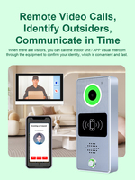 Videoportero Inteligente con Pantalla Táctil de 7 Pulgadas, WIFI, Intercomunicador Inalámbrico, Sistema de Seguridad para el Hogar, Audio Bidireccional, Acceso para Viviendas y Apartamentos
