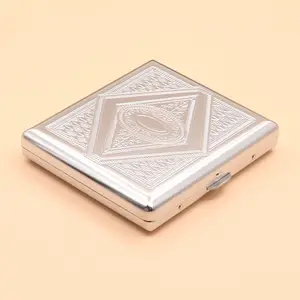 Hot Sale Retro Cigarette Case Metal Holder For Regular Spring Clip Open Pocket Holder For 20 Cigarettes