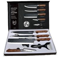 2025 nouveau couteau de coupe de cuisine couteaux de Chef de cuisine ensembles couteaux modernes en acier inoxydable de 8 pouces ensemble avec boîte-cadeau pour la cuisine