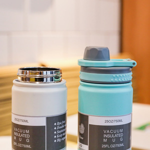 Vacuum Insulated <b>Stainless</b> <b>Steel</b> Tumbler 25Oz 750Ml Portable Sports <b>Water</b> <b>Bottle</b> For Outdoor Camping - Product Image 1