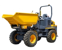 Mini-dumper 4x4 hydraulique à benne basculante pour chantier, tout-terrain, camion benne de construction