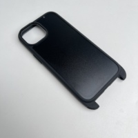 Nouvelle coque de téléphone en cuir avec cordon double face en microfibre et lanière en corde pour iPhone 14 15 Pro Max