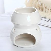 Diffuseur de cire fondante en céramique avec cuillère, design anti-éclaboussures, couleur personnalisée, pour huiles essentielles et parfums