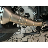 Système d'échappement de moto en acier inoxydable avec raccord intermédiaire, tuyau de sortie pour scooter Yamaha X-MAX 300 Xmax300 2017-2022