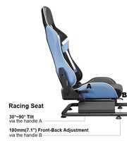 LRS09-BS03 Cockpit Simulateur de Course PC PS4 PS5 pour Jeux, Volant Logitech G25 G27 G29 G920, Voiture F1 GTR, Siège de Simracing