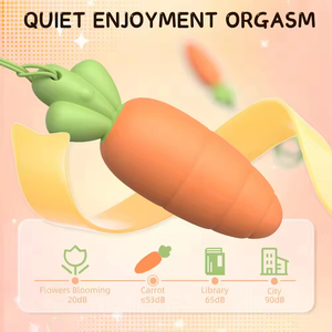 S-hande Powerful <b>Mini</b> Women <b>Vibrator</b> Clitoral Stimulation Love Ball Rechargeable Waterproof Carrot-shaped Adult Toy for Couple - Product Image 5