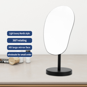 Miroir de Maquillage de Bureau HD Argenté Simple et Personnalisable, Rotatif et Réglable, <span class=keywords><strong>pour</strong></span> <span class=keywords><strong>Coiffeuse</strong></span> et Usage Domestique - Product Image 6