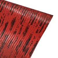 Cuir PU à motif lézard, épaisseur 0,9 mm, résistant à l'abrasion, tissu en velours synthétique bicolore à imprimé animal pour bagages et sacs pour femmes