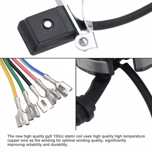 Novo Gerador de Ignição Magneto de 6 Bobinas Substituição Completa para Mopeds de 50cc 70cc 90cc 110cc 125cc ATVs e Bicicletas de Terra - Product Image 2