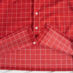 <span class=keywords><strong>Camicia</strong></span> estiva <span class=keywords><strong>a</strong></span> maniche corte con colletto rosso Plaid <span class=keywords><strong>a</strong></span> maniche corte nuovo arrivo 100% camicie OEM in cotone personalizzate - Product Image 5