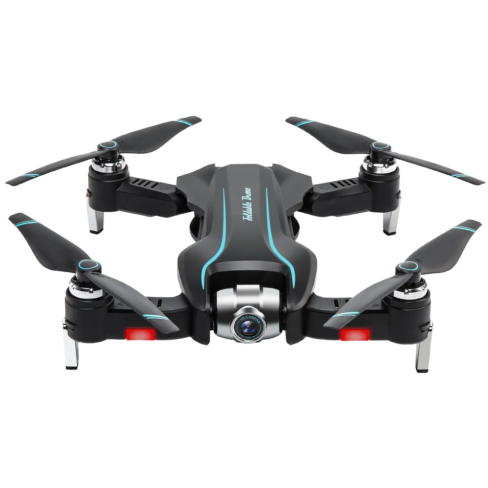HOSHI S17 Drone lipat kamera ganda 4K, drone quadcopter RC kamera ganda aliran optik FPV, hadiah Natal kualitas tinggi