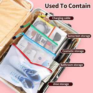 Multi-purpose Contract <b>File</b> <b>Folder</b> PVC Clear Mesh Bags with Zipper Nylon Document Pouch Travel Storage <b>File</b> Organizer A4 Size - Product Image 5