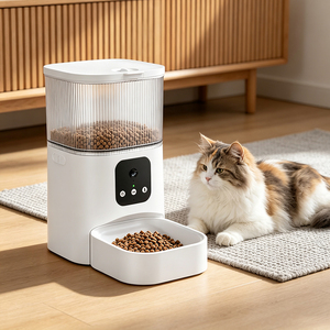 Pet Smart Feeder Automatischer Futterspender <b>WiFi</b> Automatic Pet Feeder Smart Pet Feeder Camera Timed Feeding - Product Image 1