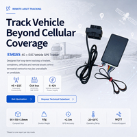 Rastreador GPS Satelital 4G D2C para Vehículos con Antena Integrada y Relé para Gestión de Flotas en Áreas Remotas