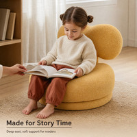 Canapé pour enfants en bouclette, fauteuil pour enfants, mini-canapé, fauteuil pour tout-petits, siège de lecture rembourré doux pour la crèche, la salle de jeux, le salon