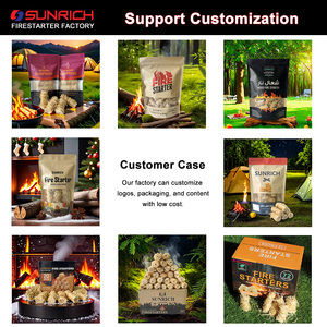 Allume-feu extérieur en laine de <span class=keywords><strong>bois</strong></span> Match de <span class=keywords><strong>bois</strong></span> de chauffage naturel pour commencer des feux de camp Cheminées BBQ pour les aventures en plein air - Product Image 6