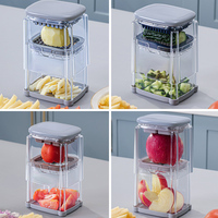 Machine à découper les légumes et les fruits pour la cuisine, trancheuse à pommes de terre, coupe-frites, hachoir, boîte à découper