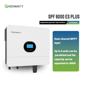 Inversor Solar de Red Growatt SPF 6000 <span class=keywords><strong>ES</strong></span> Plus de 6KW, 48V MPPT 26A, Onda Sinusoidal Pura, 93% de Eficiencia, 50/60Hz, Salida de 230VAC, Monofásico - Product Image 3