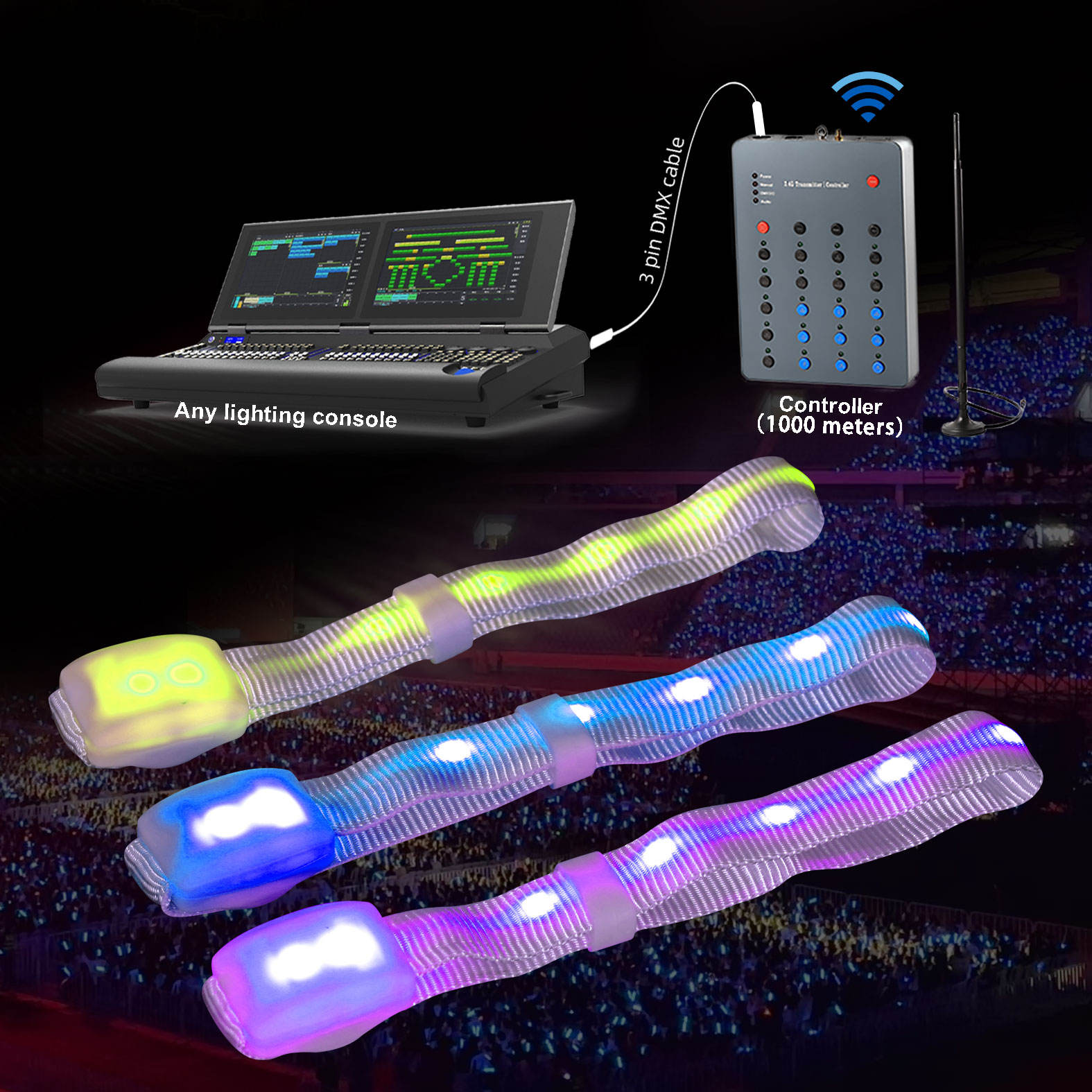 Nylon Blink Band 10 Lights LW-204