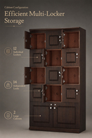 Système de stockage commercial pour clubs de cigares, casiers humidor pour membres privés, présentoirs, étagères de vente au détail, mobilier de bar pour salons de cigares