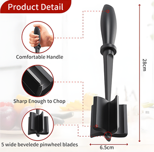 Utensilios de Cocina al por Mayor, Picador de Carne, Picador Manual de Nylon Resistente al Calor, Antiadherente, para Picar Carne de Res - Product Image 4