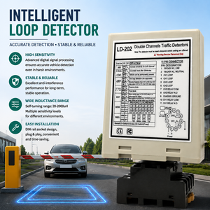 Détecteur/sensor de boucle de véhicule inductif à double canal pour la détection des flux de circulation sur les autoroutes/à la jonction - Product Image 1
