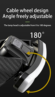 Lámpara Frontal LED Recargable USB-C con Sensor de Movimiento para Gorra de Béisbol, 180 °   Ajustable, manos libres, con indicador de batería para exteriores