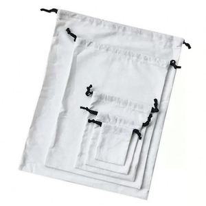 New Model Customized Recyclable Cotton <b>Drawstring</b> <b>Bag</b> with Custom Logo - Product Image 4