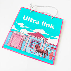 Sacs Cadeaux de Luxe en Papier avec Ruban et Poignée, Design Logo Personnalisé pour Vêtements, Bijoux, Commerce de Détail, Shopping, Remerciements - Product Image 3