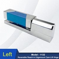 Charnière de porte à levage par came, réversible, à montage sur le bord, pour congélateur industriel en alliage de zinc 1132