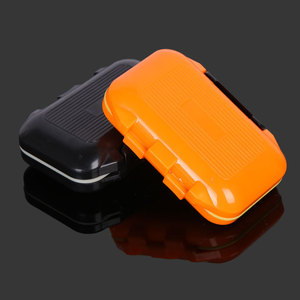 Fishing Tackle <b>Box</b> Hook <b>Storage</b> Waterproof ABS Multi Function <b>Small</b> Orange Black Green - Product Image 1