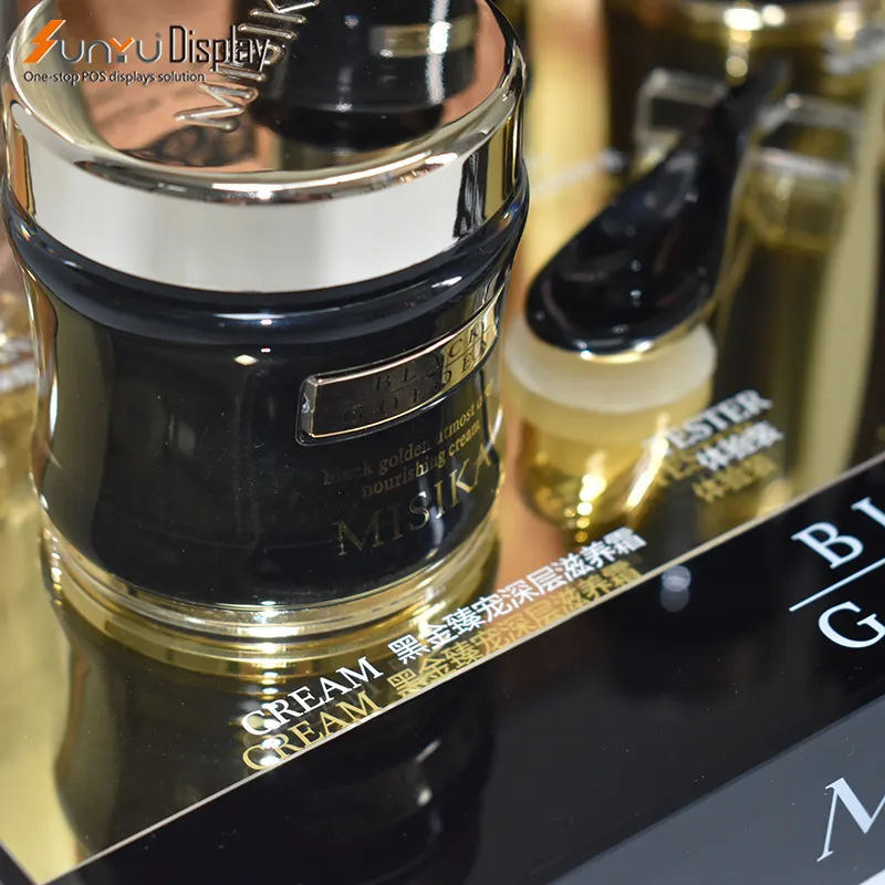 Fabrik OEM Acryl Zähler Kosmetik Make-up Parfüm Schönheit Hautpflege Display Stand Benutzer definierte Acryl Display Stand