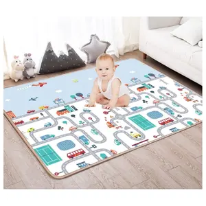 HigH Quality Soft Reversible Waterproof Antislip Baby Play Mat Foldable Baby Floor Mat