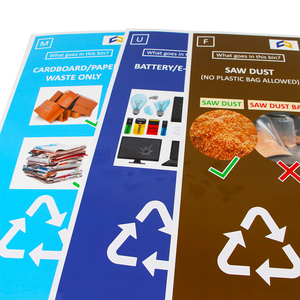 Custom Durable Outdoor UV Resist Recycling Adhesive <strong>Bin</strong> Sticker Printing Fade Resistant Weatherproof <strong>Labels</strong> for <strong>Bins</strong> - Product Image 3