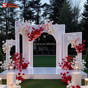 Soporte Redondo para Fondo de Escenario, Pared Circular de Acrílico Blanco para Decoración de Bodas y Eventos, <span class=keywords><strong>Precio</strong></span> de Fábrica - Product Image 5