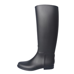 Bottes <span class=keywords><strong>de</strong></span> pluie <span class=keywords><strong>Wellington</strong></span> en PVC imperméables doublées d'équitation équestre pour femmes - Product Image 1