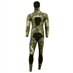 Combinaison de plongée en néoprène Hisea <span class=keywords><strong>Seac</strong></span> 7 mm pour homme, combinaison de plongée divisée, vêtements de pêche et de chasse, matière intérieure CR siamoise, peau lisse - Product Image 2