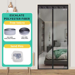 Phong Cách Hiện Đại Từ Lưới Muỗi Cửa Lưới Màn Hình Mạnh Mẽ <span class=keywords><strong>Velcro</strong></span> Đóng Cửa Rèm Cho Nhà Khách Sạn Quán Cà Phê Bao Gồm - Product Image 4