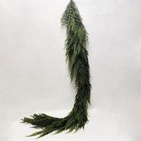 Guirlande de Noël artificielle en pin de Norfolk de 2 m, toucher réel, pour cheminée, manteau de cheminée, escalier, décoration intérieure et extérieure, vente en gros