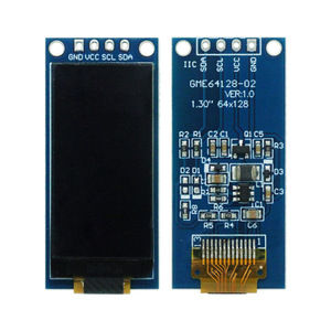 Módulo de Pantalla OLED JYC de 1.3 Pulgadas, 4 Pines, Placa PCB Azul, Controlador SH1107, 64x128 Píxeles, Interfaz IIC de 4 Pines, Pantalla Monocromática L1192 - Product Image 1