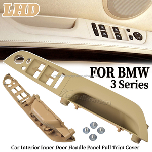 Pour <span class=keywords><strong>BMW</strong></span> Série <span class=keywords><strong>3</strong></span> E90 E91 316 318 320 325 328 Cache de Garniture de Tirage pour Panneau de Porte Intérieur Poignée Côté Conducteur Beige Noir Carbone - Product Image 4