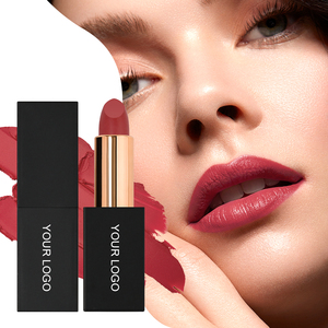 Logotipo personalizado 26 colores maquillaje vegano Labiales rojo crema lápiz <span class=keywords><strong>labial</strong></span> Batom No marca impermeable desnudo sólido Mineral mate lápiz <span class=keywords><strong>labial</strong></span> - Product Image 3