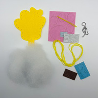 Kit de Manualidades para Niños, Adorno Colgante para Coser y Jugar, Llavero Creativo para Jardín de Infancia, Colgante para Mochila Escolar de Tela No Tejida