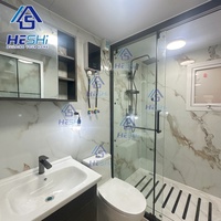 Maison préfabriquée en conteneur extensible complète de 40 pieds, 30 pieds, 20 pieds, maison préfabriquée en acier léger, salle de bain, casas prefabricadas